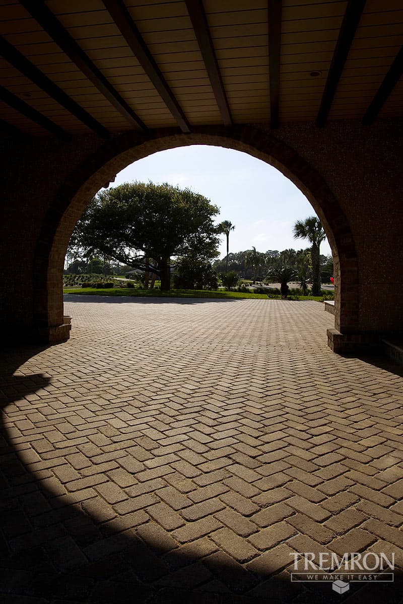 4x8 Brick Antiqued concrete paver material photo 3