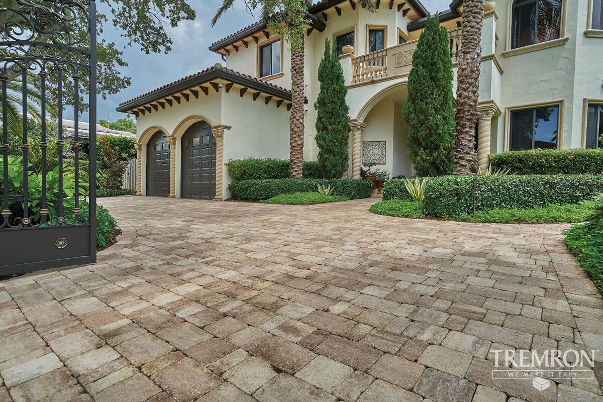 Mega Olde Towne Antiqued concrete paver material photo 2