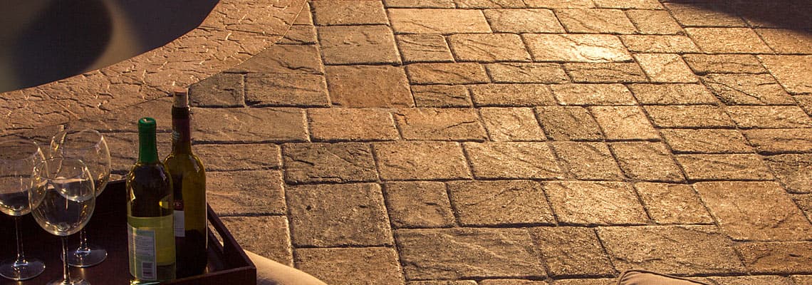 Stonehurst Antiqued concrete paver material photo 1