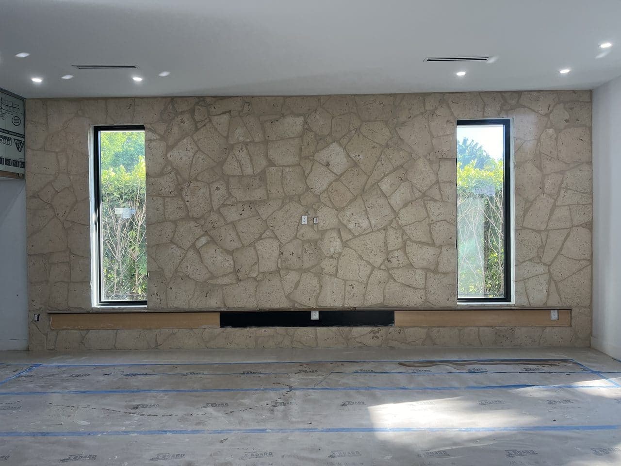 Stone Cladding project in Miami by Driveway & Paver Solutions