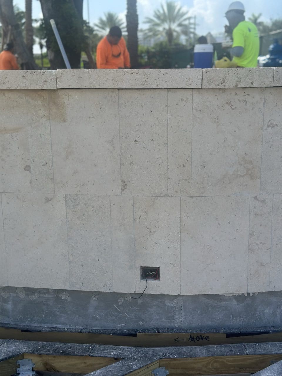 Stone Veneer project in Aventura, FL by Driveway & Paver Solutions