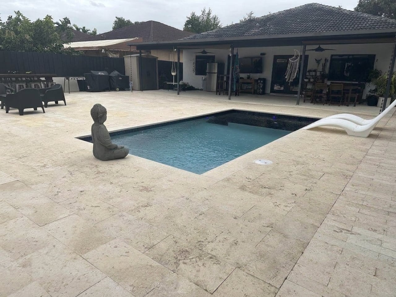 Pool Deck Pavers project in Doral, FL by Driveway & Paver Solutions