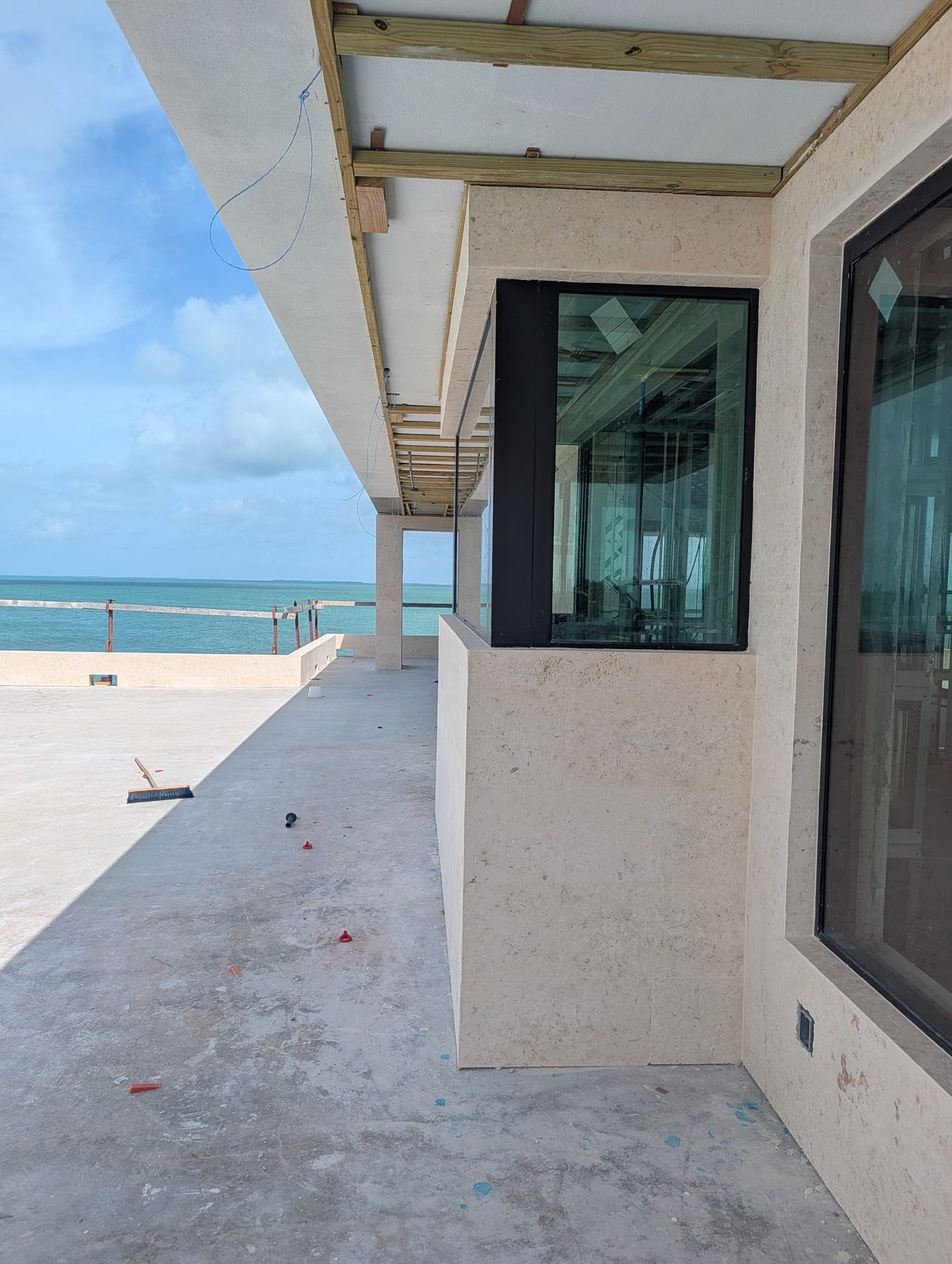 Coral stone installation on a 50,000 sq ft Islamorada, FL estate by Driveway & Paver Solutions