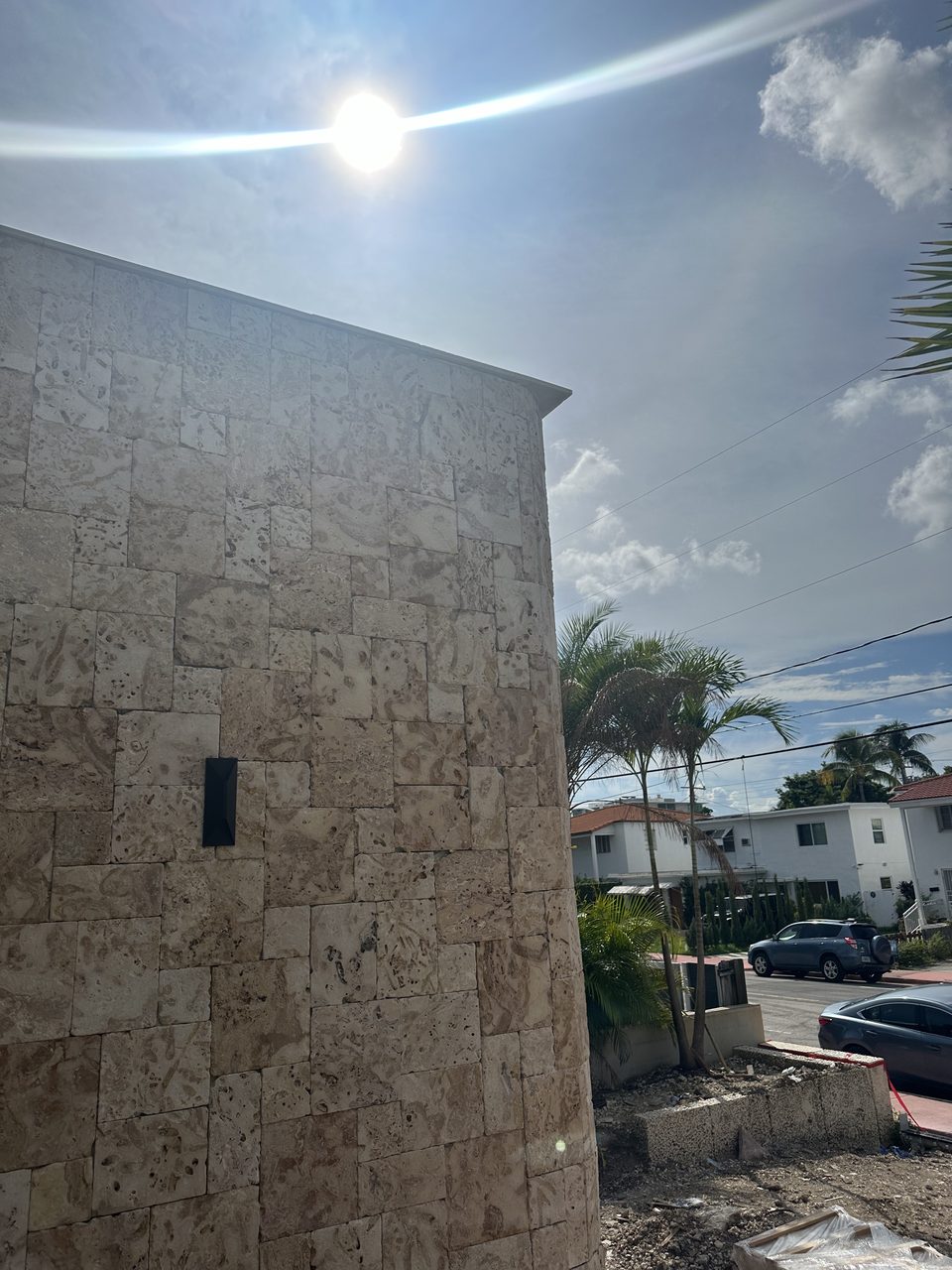 Stone Veneer project in Miami Beach, FL by Driveway & Paver Solutions