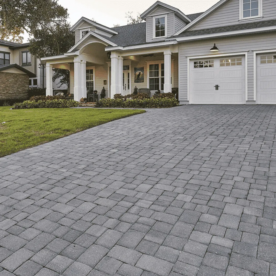 Custom luxury paver driveway design Pinecrest FL