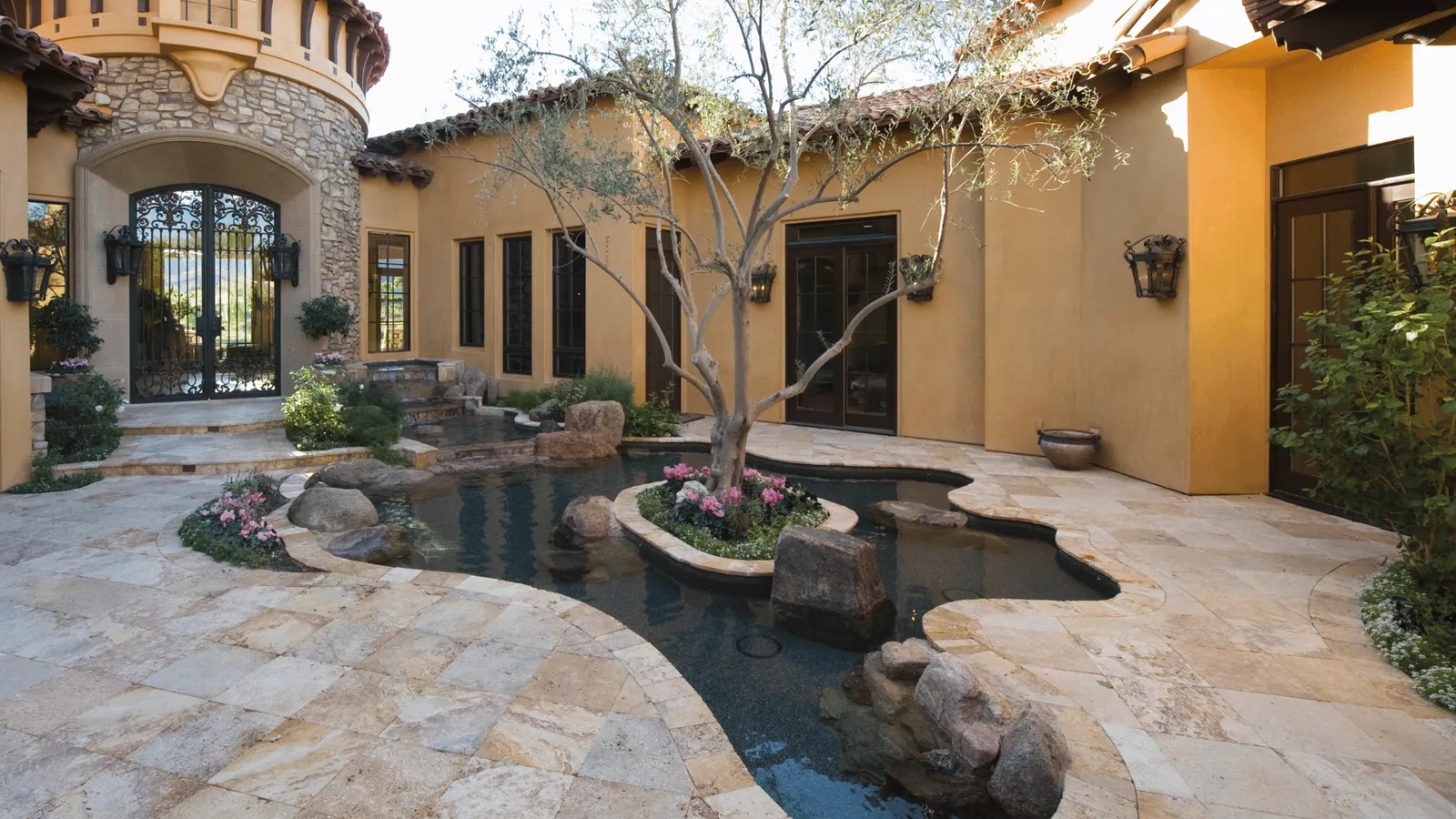 Travertine Pool Deck