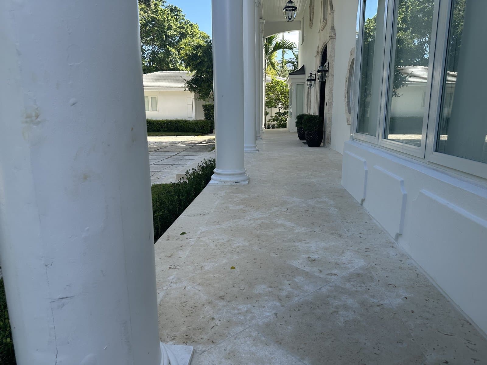 Paver Installation in Miami FL - Installation in progress